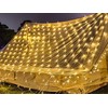 Šviesos ekrano užuolaida 160 LED kalėdinių lempučių USB pilotas baltai balta 2x2,6m
