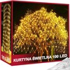 Šviesos užuolaida 100 LED, šiltai balta, 1x2 m