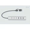I-tec Hub USB-C/USB-A įkrovimo metalinis šakotuvas, 7 jungtys