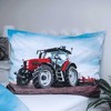 Patalynė świecąca w ciemności 140x200 traktor raudona 7745 poszewka 70x90