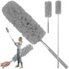 Teleskopinė mikropluošto dulkių šluotelė 35-83 cm, pilka
