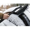 Teleskopinis grandiklis-šepetys, sulankstomas, skirtas sniegui ir ledui nuo automobilių langų gramdyti