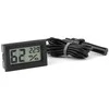 Electronic thermometer with probe humidity clock