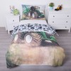 Patalynė bawełniana 140x200 Traktor žalia 4133 pole poszewka 70x90 dziecięca