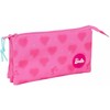 Safta Trigubas penalas Barbie Corazones Rožinė 22 x 12 x 3 cm