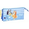 Safta Trigubas penalas Bluey Let's play Mėlyna 22 x 12 x 3 cm