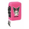 Safta Trigubas penalas Kuromi Juoda Fuksija 12,5 x 19,5 x 5,5 cm 37 Dalys