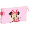 Safta Trigubas penalas Minnie Mouse Naive Rožinė 22 x 12 x 3 cm