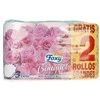 "Foxy Bouquet" spalvotas tualetinis popierius 3 sluoksniai 4 + 2 ritinėliai