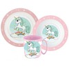 „Unicorn Range“ stalo įrankių rinkinys, mikroplastikas, su puodeliu, 350 ml