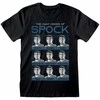 Uniseksiniai marškinėliai su trumpomis rankovėmis Star Trek Many Mood Of Spock Juoda