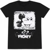 Uniseksiniai marškinėliai su trumpomis rankovėmis Mickey Mouse Poster Style Juoda