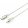 USB kabelis Equip USB-A - USB-B 5 m Skaidrus (128652)