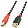 USB Kabelis - LINDY USB 2.0 A/B Aktyvus Laidas, Pratęsimas Tiesioginiam Prietaiso Prijungimui, 15 m, Juodas