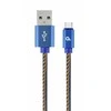 GEMBIRD CC-USB2J-AMCM-2M-BL Gembird Premium džinsai (džinsiniai) Type-C USB laidas su metalinėmis jungtimis, 2m, mėlynas