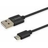 Savio CL-129 USB cable 2 m USB 2.0 USB A USB C Juodas