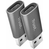 „Trust CALYX USB-A“ – „USB-C“ M/F 2 vnt.