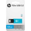 Mėlyna HP 64GB 712W Mėlynas USB 3.2 - USB STICK