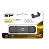 Silicon Power Portable Išorinis kietasis diskas SSD | DS72 | 500 GB | USB Type-A/USB Type-C 3.2 Gen 2 | Juodas