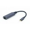 GEMBIRD A-USB3C-LAN-01 USB type-C Gigabit tinklo adapteris space pilkas