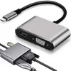 USB-C į HDMI 4K VGA adapteris USB 3.0 USB-C maitinimo adapteris