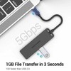 Vention Ventiliacija iš USB-C į USB3.0 x 4 šakotuvą su maitinimo šaltiniu Juodas 0,15 m