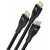 Baseus Flash Series Type C į C+C+C greito įkrovimo laidas 480 Mbps Juodas