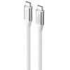 Havit CB6290 - USB Type C į USB Type C laidas, 1 m (baltas/pilkas)