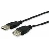 USB kabelis Equip USB-A - USB-A 5 m Juodas (128852)