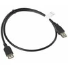 LANBERG CA-USBE-10CC-0007-BK extension cable USB 2.0 AM-AF 70cm juodas