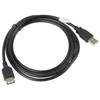 LANBERG CA-USBE-10CC-0018-BK extension cable USB 2.0 AM-AF 1.8m juodas