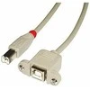 USB kabelis Lindy USB- B - 0.5 m smėlio (31800)