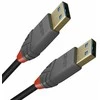 USB Kabelis - LINDY Anthra Line USB 3.2 Type A Laidas M/M, 5Gbps, 2 m, Juodas