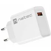 NATEC USB įkroviklis Ribera USB-A 18W baltas