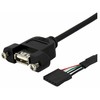 StarTech USB A(F) į IDC(F) (USBPNLAFHD3)