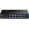 Šakotuvas Trendnet 6-PORT 2.5G UNMANAGED SWITCH - W. 10 G SFP+ PORT