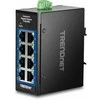Šakotuvas Trendnet 8-PORT INDUSTRIAL GIGABIT - DIN-RAIL MINI SWITCH