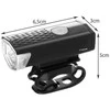 USB LED dviračio žibintas + galinis žibintas