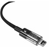 Baseus Gem USB į IP 2.4A greito įkrovimo laidas 1 m Juodas