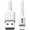 USB kabelis Eaton Lightning - USB-A 1.8 m Baltas (M100-006-WH)