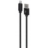 USB Laidas - Gembird Medvilnės Pintas, Juodas