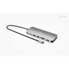 I-tec USB-C Metal Nano 3x Ekrano Docking Station 2x HDMI 1x USB-C video LAN Audio Skaitytuvas kart Maitinimo tiekimas 140W