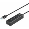 USB Adapteris - UNITEK Y-3089V01 4-Port USB 3.2 Gen 1 Juodas