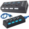 Fusion USB šakotuvas 4x USB 3.0 juodas