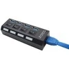 Fusion USB šakotuvas 4x USB 3.0 juodas