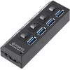 Fusion USB šakotuvas 4x USB 3.0 juodas