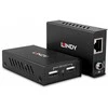 Lindy USB Prailginimo Laidas - 100m 2 Port USB 2.0 Cat. 6 Prailginimo Laidas 480Mbps