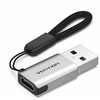 „Vention“ USB 3.0 kišeninis į USB-C kišeninį adapteris, pilko aliuminio lydinio tipo