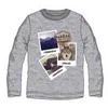 „Ushuaia Pictures“ pilki vyriški marškinėliai namams, S-XXL dydis