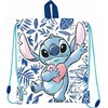 Disney Stitch - Drawstring Backpack/School Bag (30 x 25 cm)
